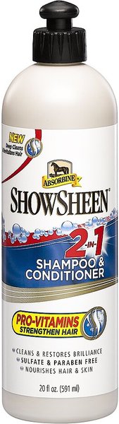 Absorbine Showsheen 2-In-1 Horse Shampoo & Conditioner, 20-oz bottle slide 1 of 1