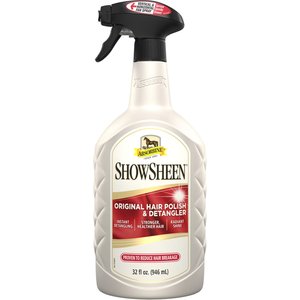 Absorbine Showsheen Original Hair Polish & Detangler Horse Spray, 32-oz bottle