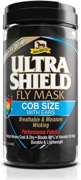 Absorbine Ultrashield with Ears Horse Fly Mask, Cob slide 1 of 4