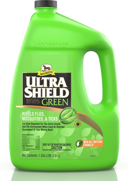 Absorbine Ultrashield Green Natural Fly Repellent Horse Spray Refill, 1-gal bottle slide 1 of 5