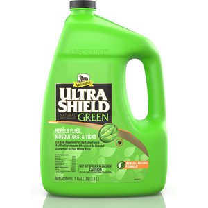 Absorbine Ultrashield Green Natural Fly Repellent Horse Spray Refill, 1-gal bottle