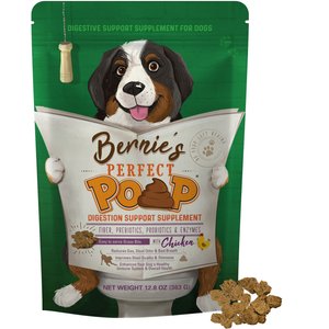 Bernie's Perfect Poop Chicken Flavor Digestion Support Dog Supplement, 12.8-oz bag