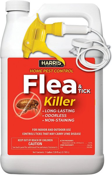 Harris Home Pest Control Flea & Tick Killer Spray, 128-oz bottle slide 1 of 2