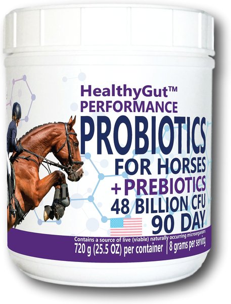 Equa Holistics HealthyGut Performance Probiotics Powder Horse Supplement, 25.5-oz bottle slide 1 of 2