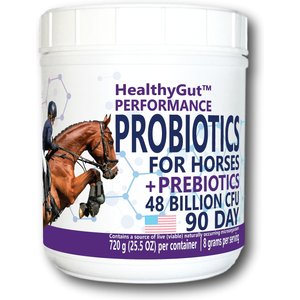 Equa Holistics HealthyGut Performance Probiotics Powder Horse Supplement, 25.5-oz bottle