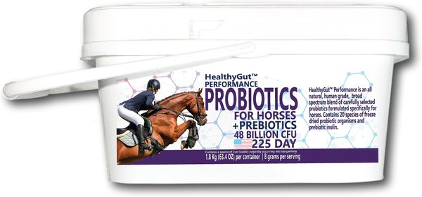 Equa Holistics HealthyGut Performance Probiotics Powder Horse Supplement, 63.4-oz bucket slide 1 of 2