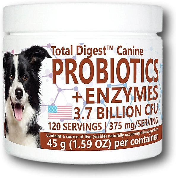 Equa Holistics Total Digest Canine Probiotics & Enzymes Dog Supplement, 1.59-oz tub slide 1 of 2
