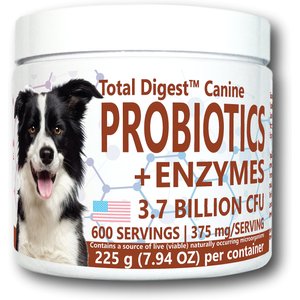 Equa Holistics Total Digest Canine Probiotics & Enzymes Dog Supplement, 7.94-oz tub