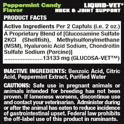 Liquid-Vet Hock & Joint Support Peppermint Flavor Liquid Horse Supplement, 32-oz bottle slide 2 of 3