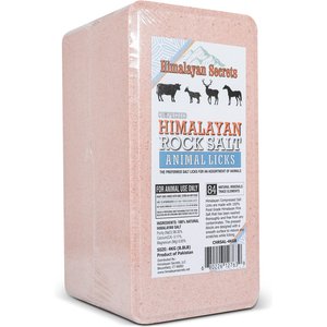 Himalayan Secrets All-Natural Compressed Himalayan Rock Salt Block, 8.8-lb brick