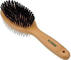 Safari Bamboo Pin & Bristle Combo Dog Brush, Medium