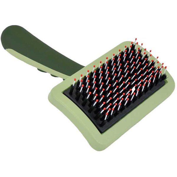 Petkin Soft Grip Bamboo Pin Dog Grooming Brush
