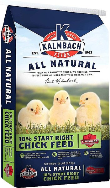 Kalmbach Feeds All Natural 18% Protein Start Right Chick Feed, 25-lb bag slide 1 of 2