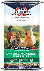 Kalmbach Feeds All Natural 16% Protein Flock Maintainer Pellet Poultry Feed, 50-lb bag