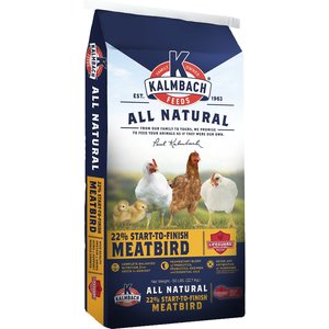 Kalmbach Feeds All Natural 22% Protein Start-To-Finish Meatbird Crumbles Chicken Feed, 50-lb bag