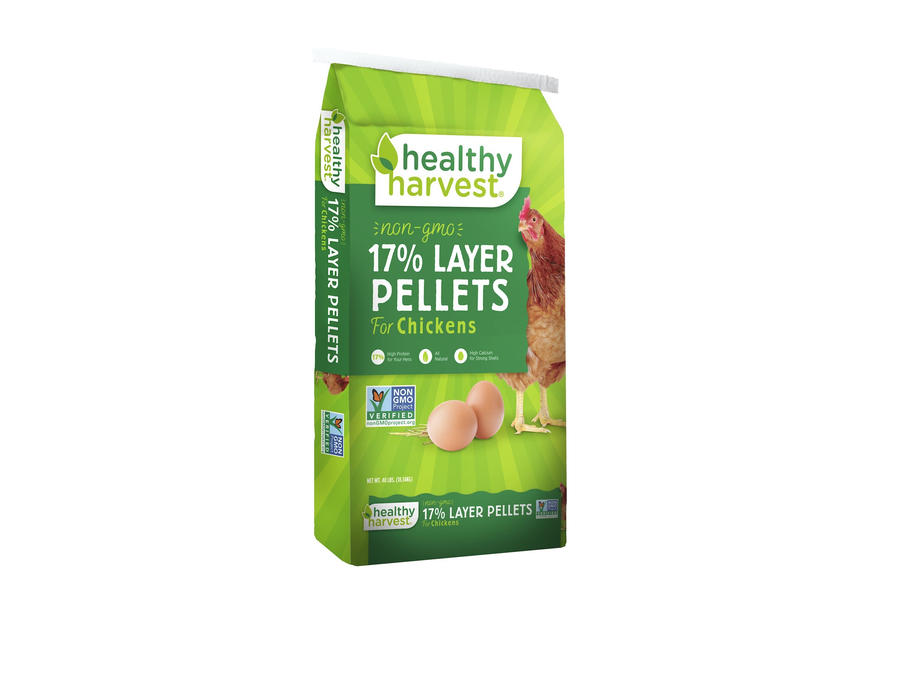 HEALTHY HARVEST Non-GMO 17% Protein Layer Pellets Chicken Feed Customer ...