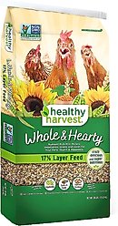 Healthy Harvest Whole & Hearty 17% Protein Layer Chicken Feed, 30-lb bag