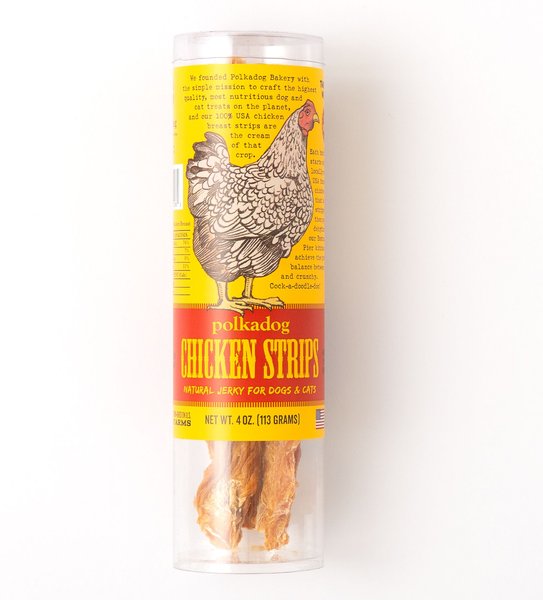 Polkadog Chicken Strips Dog & Cat Treats, 4-oz tube slide 1 of 4