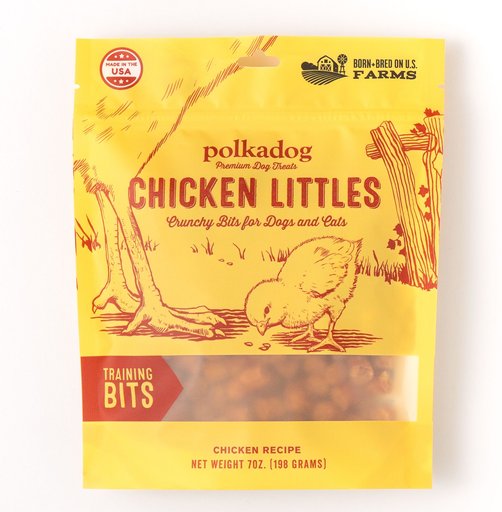 Polkadog Chicken Littles Training Bits Dehydrated Dog & Cat Treats, 8-oz bag