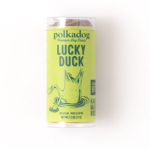 Polkadog Sfizis Lucky Duck Recipe Dehydrated Dog Treats, 2-oz tube slide 1 of 2