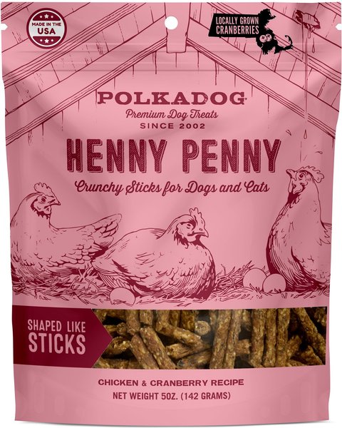Polkadog Henny Penny Chicken & Cranberry Recipe Dehydrated Dog Treats, 5-oz bag slide 1 of 3