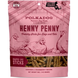 Polkadog Henny Penny Chicken & Cranberry Recipe Dehydrated Dog Treats, 5-oz bag