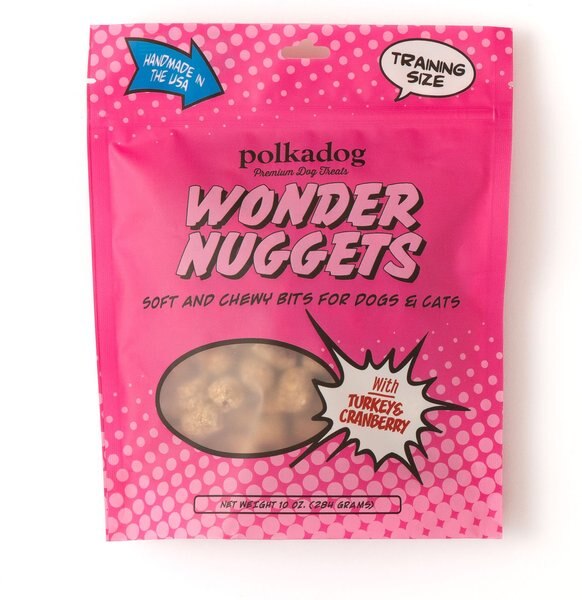 Polkadog Wonder Nuggets Turkey & Cranberry Flavor Soft & Chewy Dog Treats, 12-oz bag slide 1 of 2
