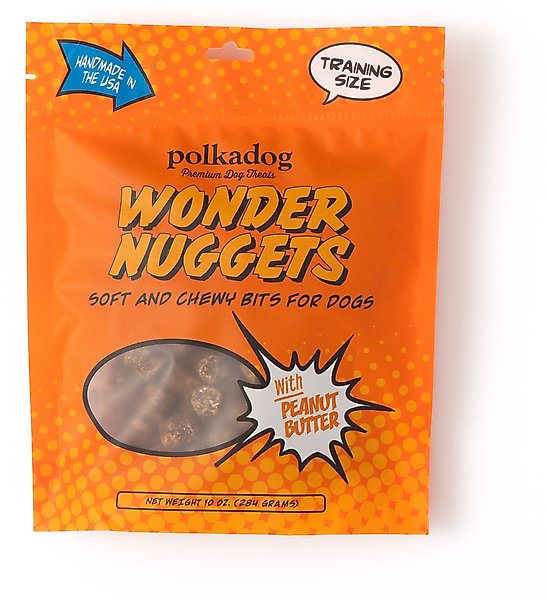 POLKADOG Wonder Nuggets Peanut Butter Flavor Soft & Chewy Dog Treats ...