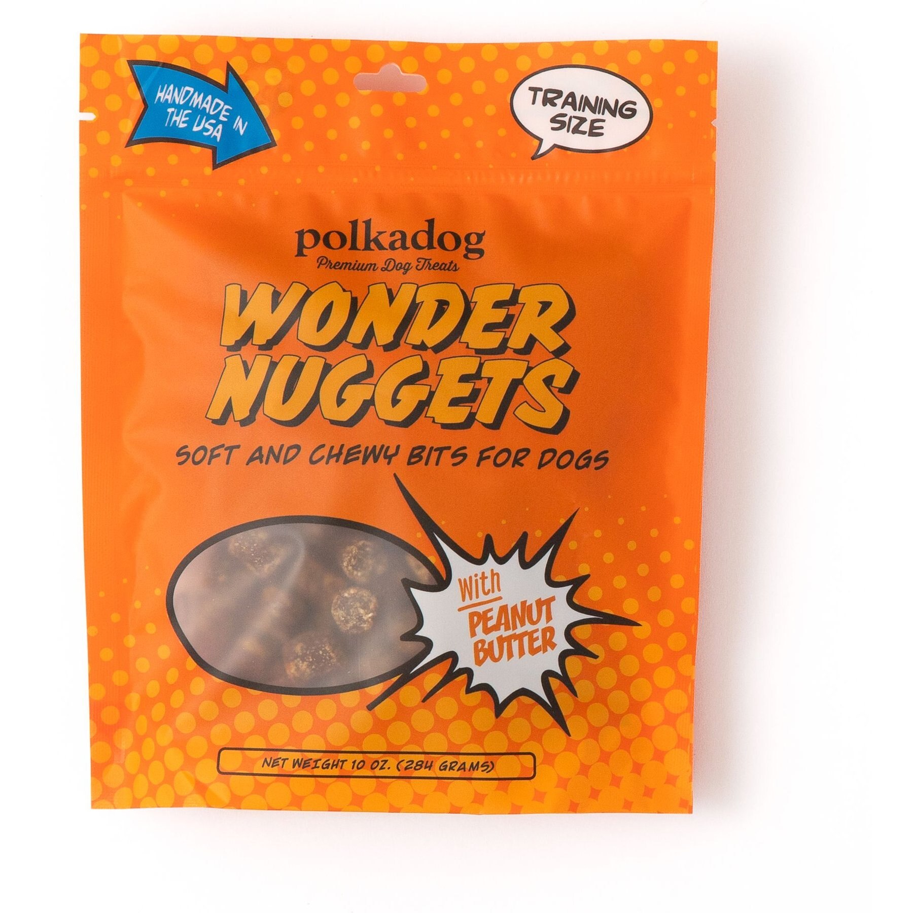 POLKADOG Wonder Nuggets Peanut Butter Flavor Soft & Chewy Dog Treats ...