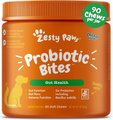 Zesty Paws Probiotics for Gut Health, Digestive Health Supplement Chicken Flavored Dog Soft Chew, 90 count