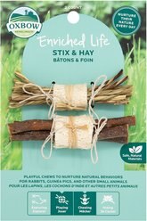 Oxbow Enriched Life Stix & Hay Small Animal Chew Toy, 2 count