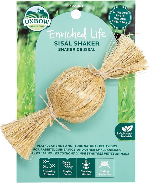 Oxbow Enriched Life Sisal Shaker Small Animal Chew Toy slide 1 of 9