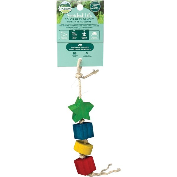 OXBOW Enriched Life Natural Play Dangly Small Animal Toy, Style Varies