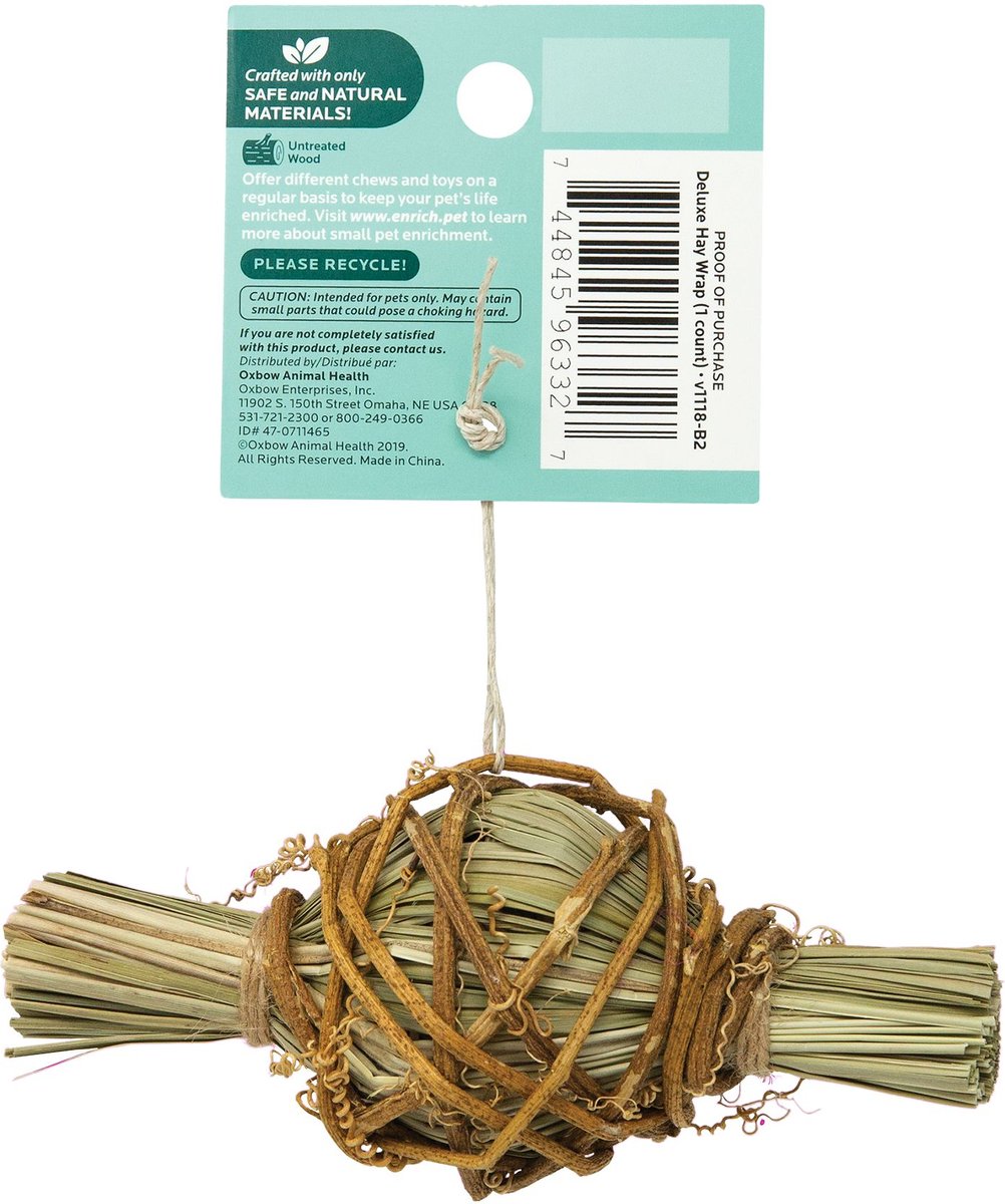 OXBOW Enriched Life Deluxe Hay Wrap Small Animal Chew Toy