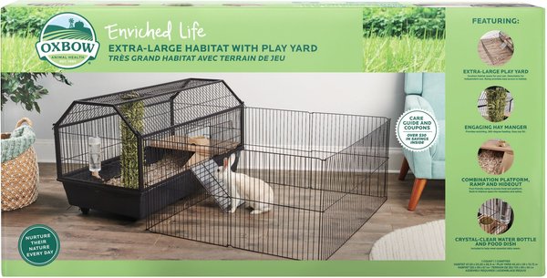 Oxbow Enriched Life Small Animal Cage with Play Yard, X-Large slide 1 of 9