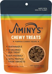 Jiminy's Cricket Cookie Pumpkin & Carrot Recipe Chicken-Free Soft Training Dog Treats, 6-oz bag