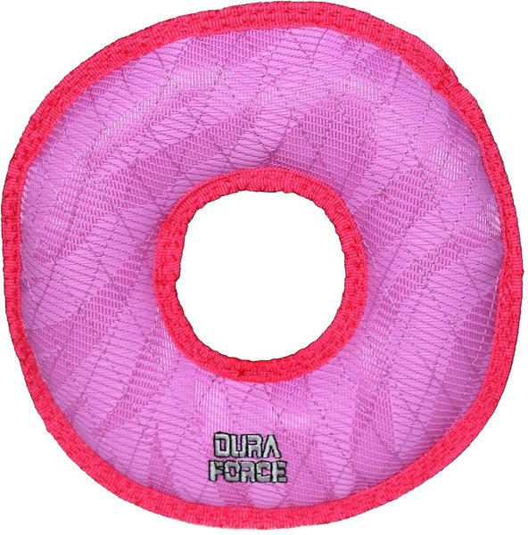 DuraForce Ring Squeaky Dog Toy, Pink, Medium slide 1 of 8