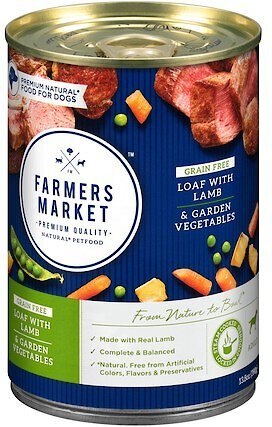 farmers market dog food cans