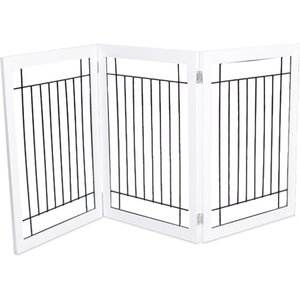 Internet's Best Traditional Wire Dog Gate, 30-in, White, 3 Panel