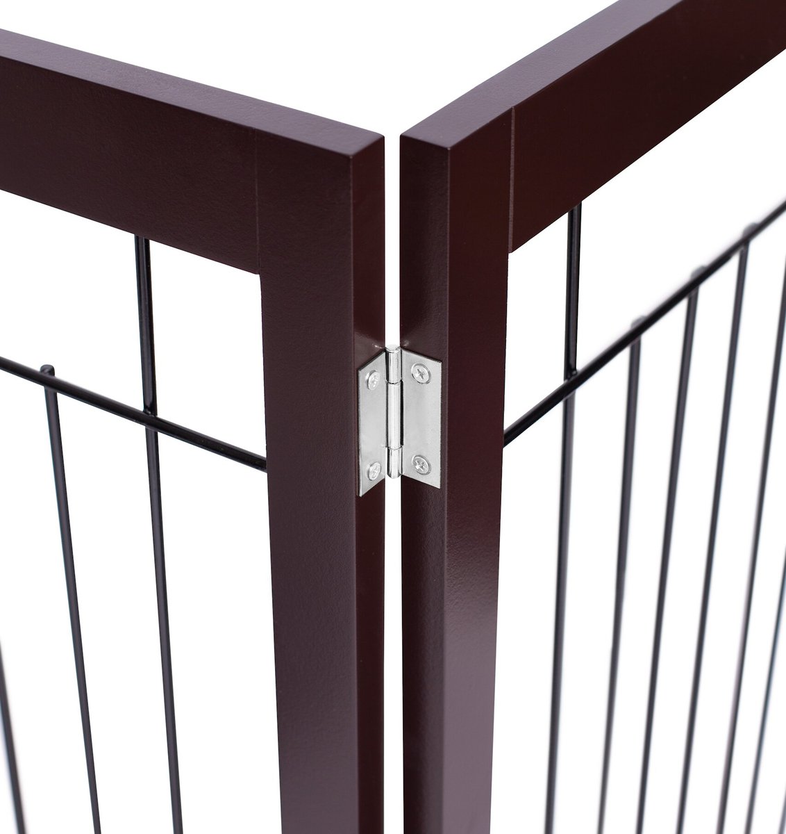 BEST Traditional Wire Dog Gate, 30in, Espresso, 3 Panel