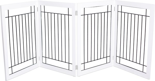 Internet's Best Traditional Wire Dog Gate, 30-in, White, 4 Panel slide 1 of 8