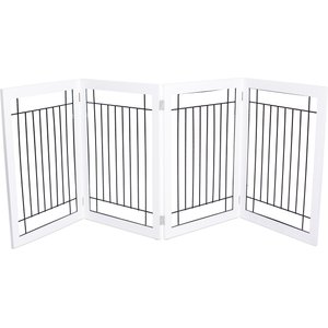 Internet's Best Traditional Wire Dog Gate, 30-in, White, 4 Panel