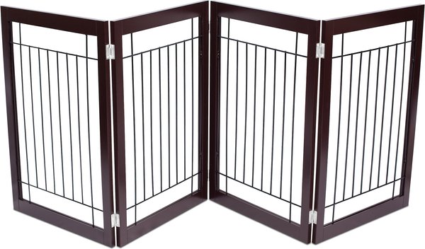 Internet's Best Traditional Wire Dog Gate, 30-in, Espresso, 4 Panel slide 1 of 8
