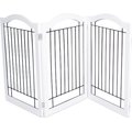 Internet's Best Arched Top Wire Dog Gate, 30-in, White, 3 Panel