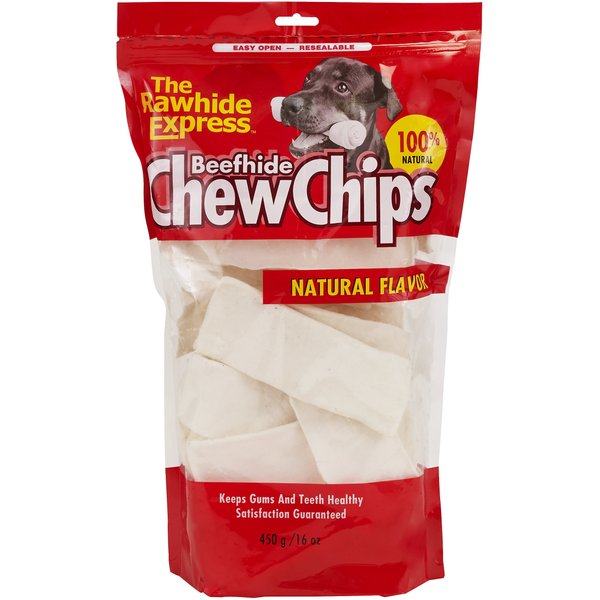 PetAg Rawhide Brand Natural Beef Hides Chips Dog Treats