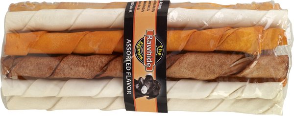 The Rawhide Express Twisted Sticks Assorted Flavor Dog Treats, 15 count slide 1 of 2