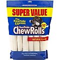 The Rawhide Express Beefhide Chew Rolls Natural Flavor Dog Treats, 9-10-in, 12 count