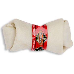 The Rawhide Express Natural Flavor Knotted Dog Bone, 4-5-in