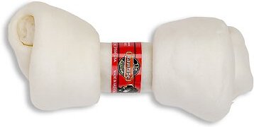 The Rawhide Express Natural Flavor Knotted Dog Bone, 8-9-in slide 1 of 2