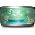 Petite Cuisine Baby Bluebell's Chicken & Pumpkin Entrée in Broth Grain-Free Wet Cat Food, 2.8-oz can, case of 24
